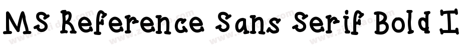 MS Reference Sans Serif Bold Italic字体转换